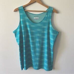 Columbia OMNI-WICK aqua blue sport tank top size XL womens